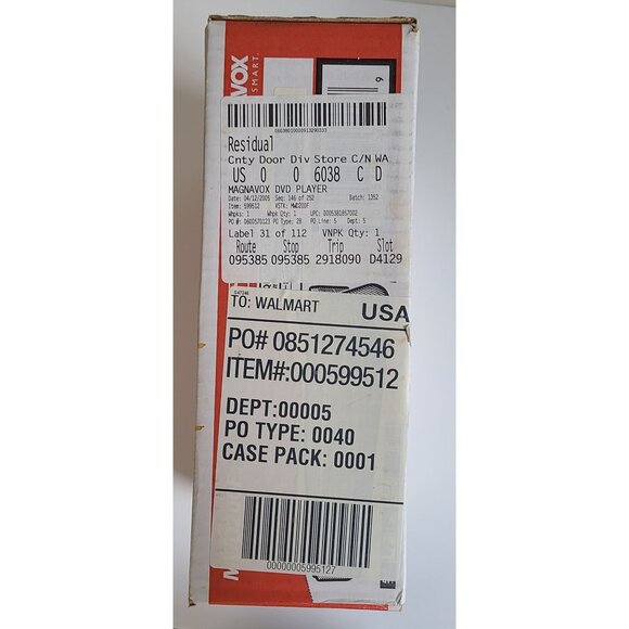 Magnavox MWD200F DVD/CD Player New In Box With Remote Factory Sealed - Picture 5 of 7